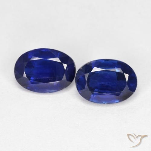 2.08ctw Naturale Blu reale Cianite, Ovale, VS-SI