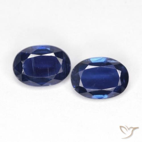 1.86ctw Naturale Blu scuro Cianite, Ovale, VS-SI