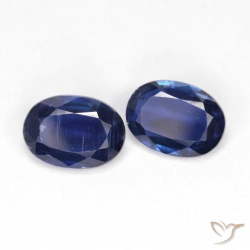 Gemme di Cianite Blu scuro naturale da 1.86 ct, Ovale, VS-SI