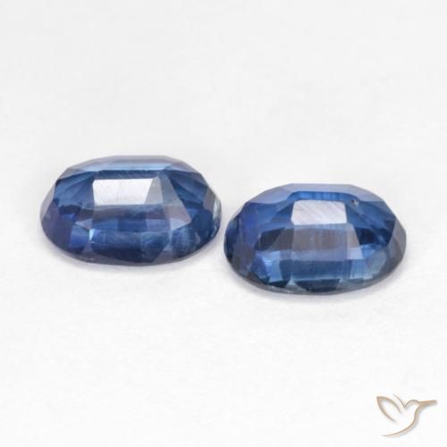 Gemme di Cianite Blu scuro naturale da 2.19 ct, Ovale, VS-SI