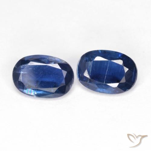Gemme di Cianite Blu scuro naturale da 1.68 ct, Ovale, VS-SI