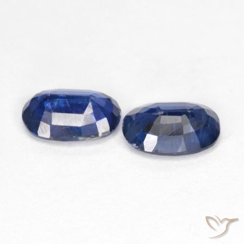 Gemme di Cianite Blu scuro naturale da 1.68 ct, Ovale, VS-SI