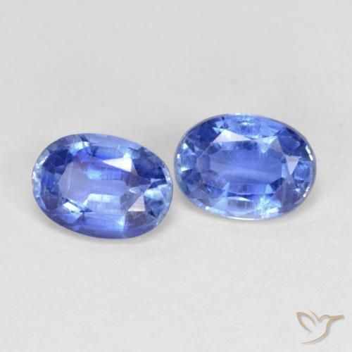 Gemme di Cianite Blu navy medio naturale da 2.04 ct, Ovale, VS-SI