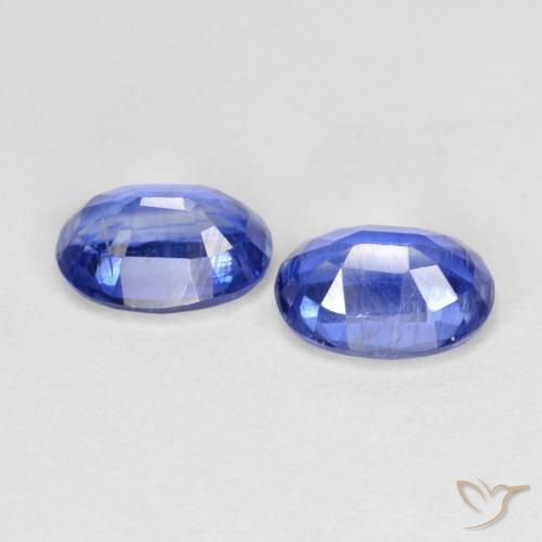 Gemme di Cianite Blu navy medio naturale da 2.04 ct, Ovale, VS-SI