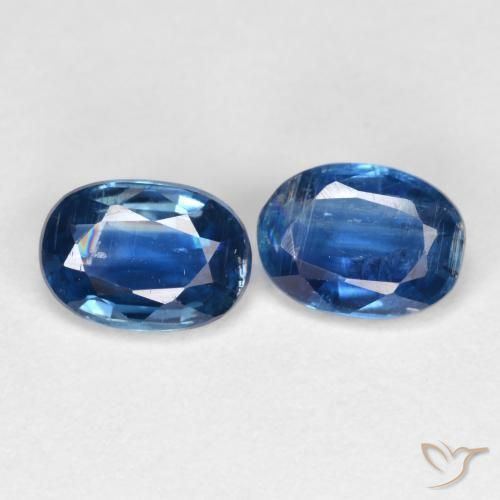 Gemme di Cianite Blu navy naturale da 2.05 ct, Ovale, SI