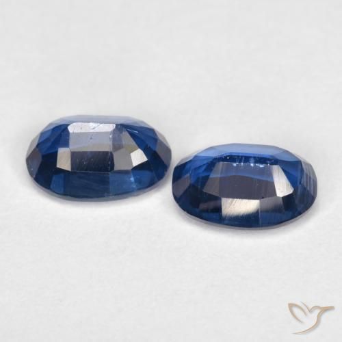 Gemme di Cianite Blu navy naturale da 2.14 ct, Ovale, SI