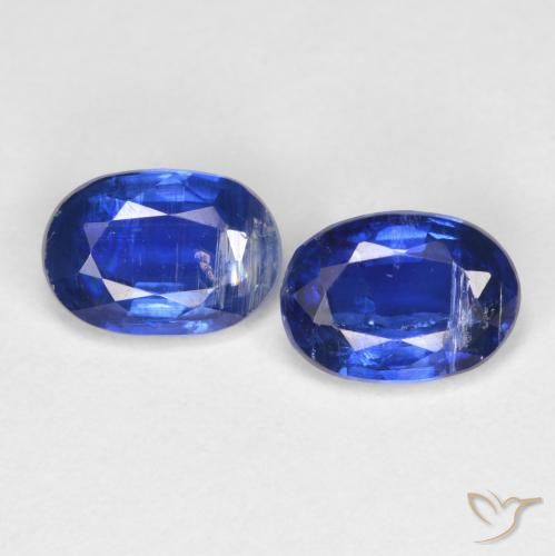 1.80ctw Naturale Blu scuro Cianite, Ovale, SI