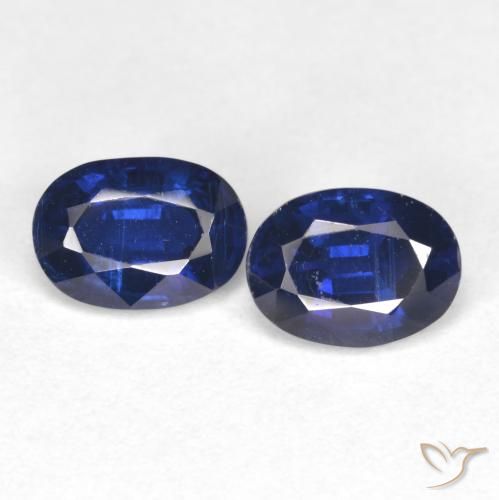 2.00ctw Naturale Blu navy Cianite, Ovale, SI