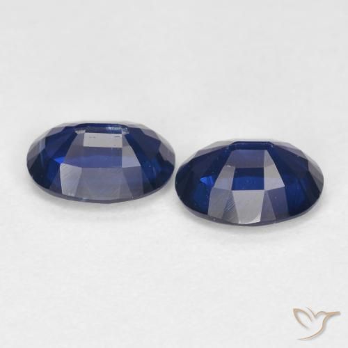 Gemme di Cianite Blu navy naturale da 2.00 ct, Ovale, SI