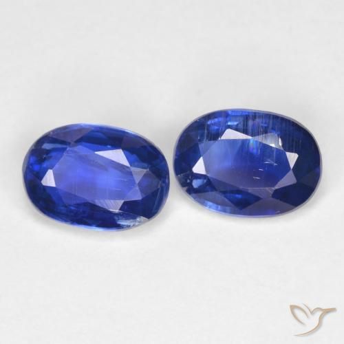 1.86ctw Naturale vero blu Cianite, Ovale, SI