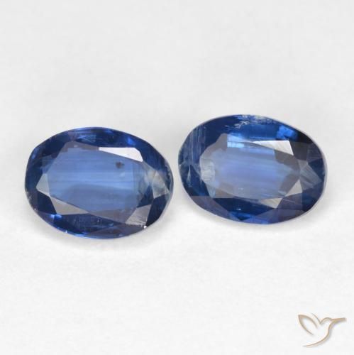 Gemme di Cianite Blu navy naturale da 2.10 ct, Ovale, SI