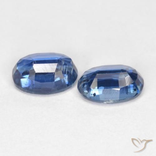 Gemme di Cianite Blu navy naturale da 2.10 ct, Ovale, SI