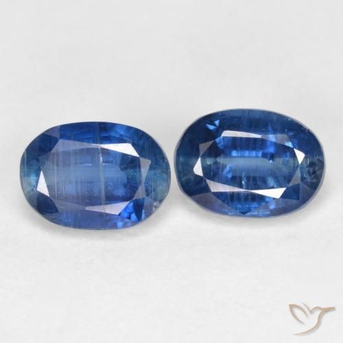 Gemme di Cianite Blu navy naturale da 2.51 ct, Ovale, SI