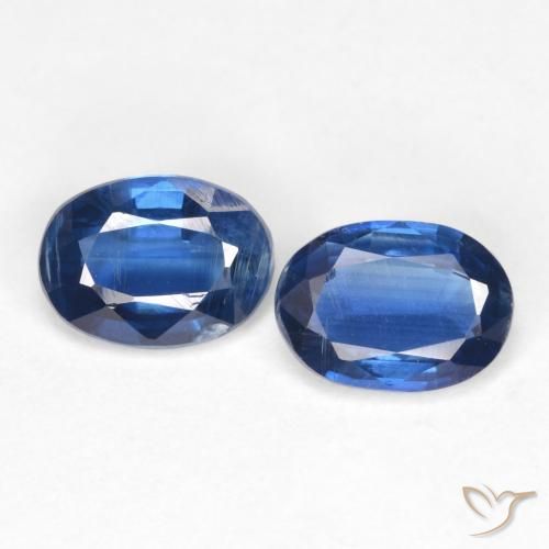 1.88ctw Naturale Blu navy Cianite, Ovale, SI