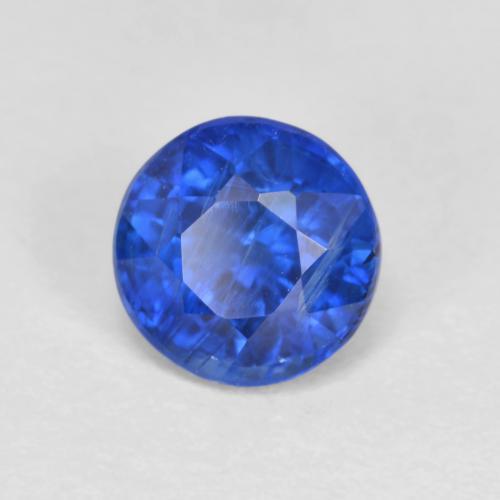 Cianite naturale blu da 1,22 ct, taglio rotondo, VS-SI