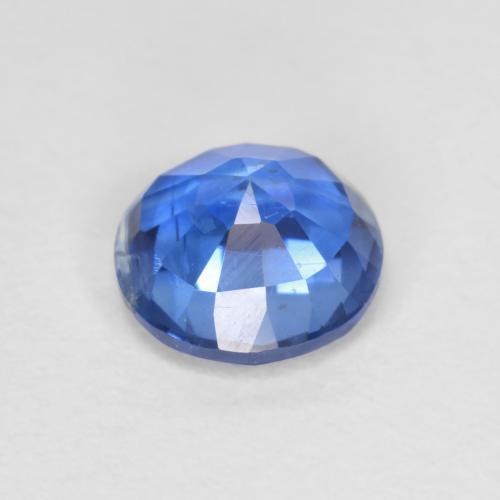 Cianite Blu navy chiaro naturale da 1.10 ct, Taglio rotondo, VS