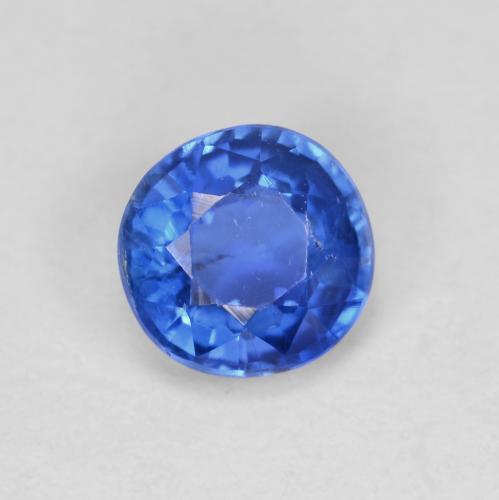Cianite naturale blu da 0,99 ct, taglio rotondo, VS