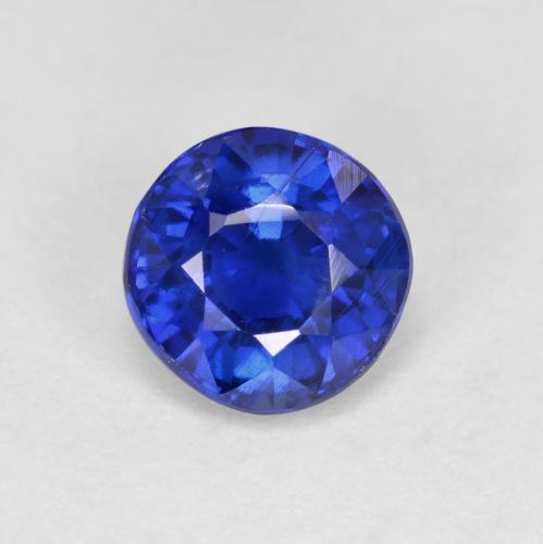 Cianite naturale blu da 1,18 ct, taglio rotondo, VS