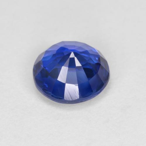 Cianite naturale blu da 1,18 ct, taglio rotondo, VS
