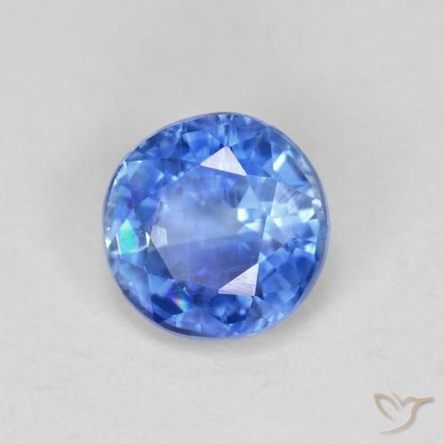Cianite Blu acceso naturale da 0.95 ct, Rotondo, VS