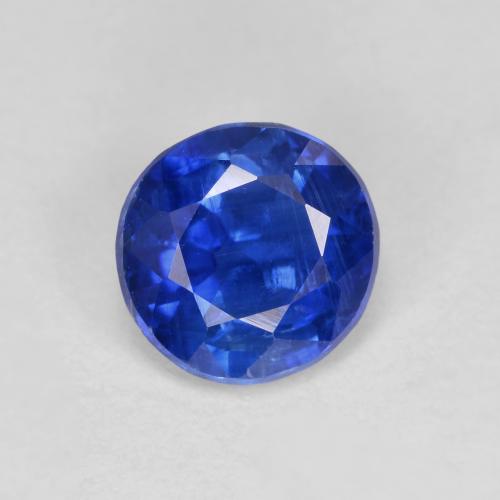 Cianite Blu scuro naturale da 1.03 ct, Taglio rotondo, VS-SI
