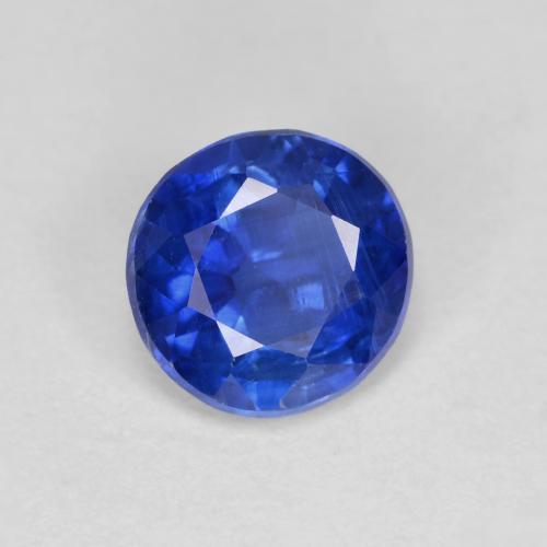 Cianite Blu scuro naturale da 1.03 ct, Taglio rotondo, VS-SI