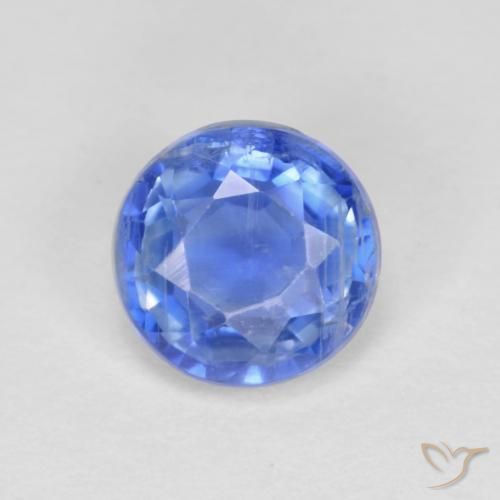 1.41ct Naturale Blu navy chiaro Cianite, Rotondo, VS-SI