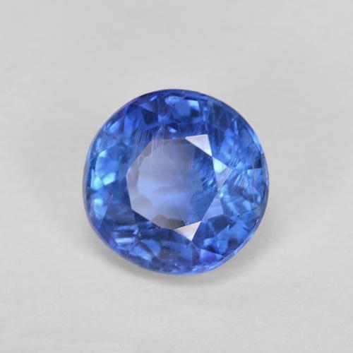 Cianite Blu navy naturale da 1.18 ct, Taglio rotondo, VS-SI