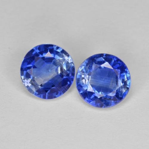 Cianite naturale blu da 1,78 ct, taglio rotondo, VS-SI