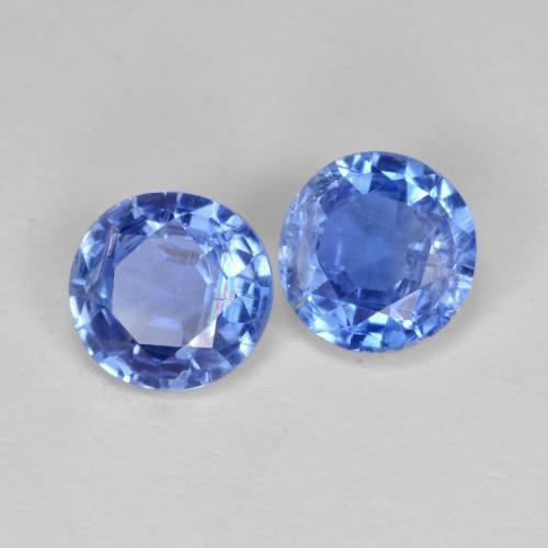 Gemme di Cianite Blu profondo azzurro naturale da 1.70 ct, Taglio rotondo, VS-SI