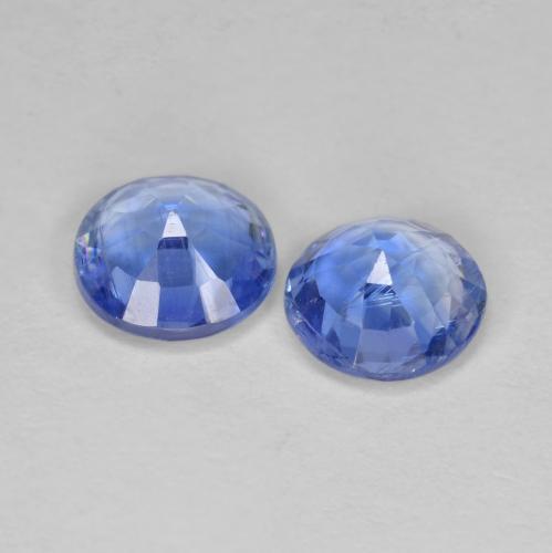 Gemme di Cianite Blu profondo azzurro naturale da 1.70 ct, Taglio rotondo, VS-SI