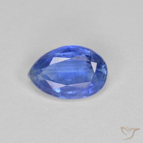 0.81ct Naturale Blu navy medio Cianite, Forma a pera, SI