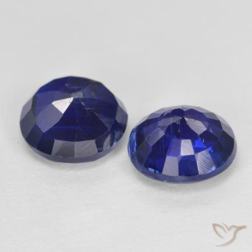 Cianite naturale blu da 2,10 ct, taglio rotondo, SI
