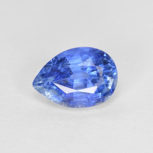Cianite Blu profondo azzurro naturale da 0.90 ct, Forma a pera, VS