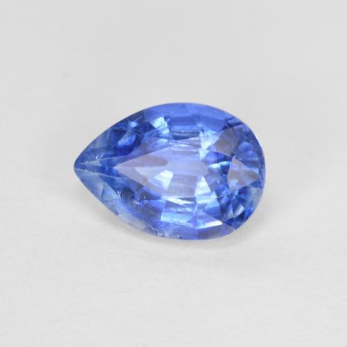 Cianite Blu profondo azzurro naturale da 0.90 ct, Forma a pera, VS