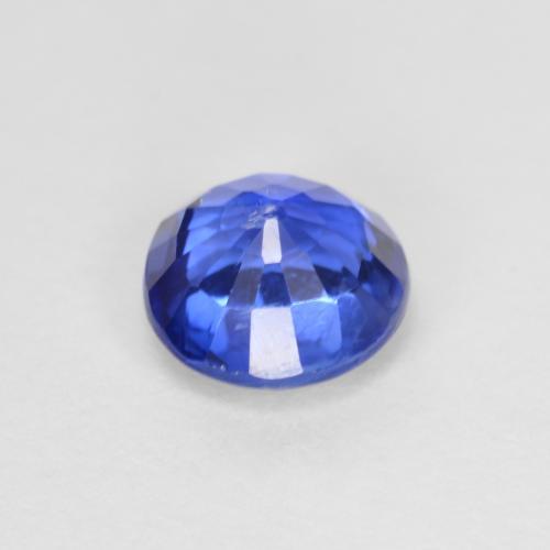 Cianite Blu profondo azzurro naturale da 1.11 ct, Taglio rotondo, VS