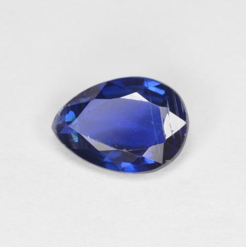 Cianite naturale blu da 0,73 ct, taglio a pera, VS