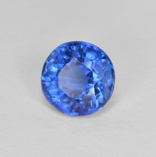 Cianite Blu navy naturale da 1.14 ct, Taglio rotondo, VS-SI