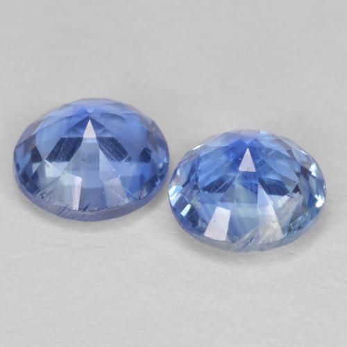 Cianite naturale blu da 1,24 ct, taglio rotondo, SI