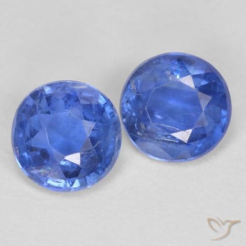 Gemme di Cianite Blu scuro naturale da 1.04 ct, Rotondo, SI