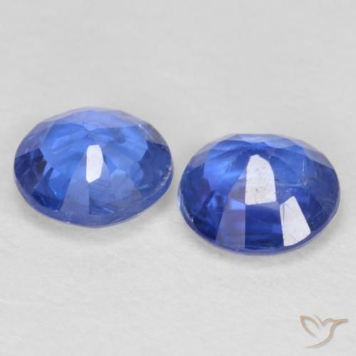 Gemme di Cianite Blu scuro naturale da 1.04 ct, Rotondo, SI