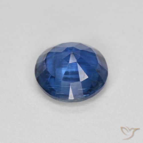 Cianite Blu navy naturale da 1.02 ct, Rotondo, VS-SI