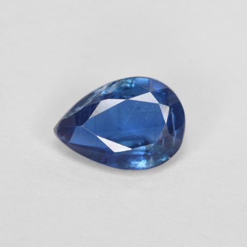 Cianite Blu navy naturale da 0.94 ct, Forma a pera, SI