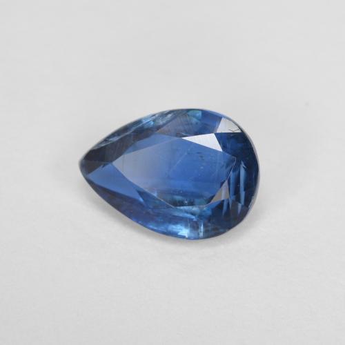 Cianite Blu navy naturale da 0.94 ct, Forma a pera, SI