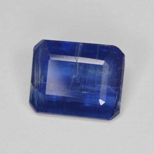 Cianite naturale blu da 2,87 ct, taglio smeraldo, SI