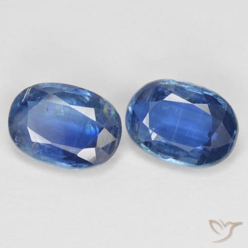 Gemme di Cianite Blu navy naturale da 2.06 ct, Ovale, SI