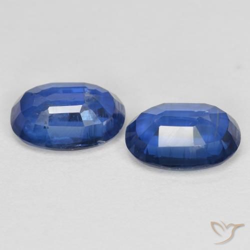 Gemme di Cianite Blu navy naturale da 2.06 ct, Ovale, SI