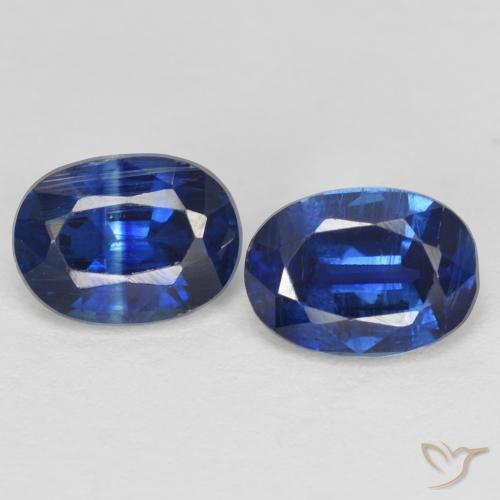2.07ctw Naturale Blu Egiziano Cianite, Ovale, SI