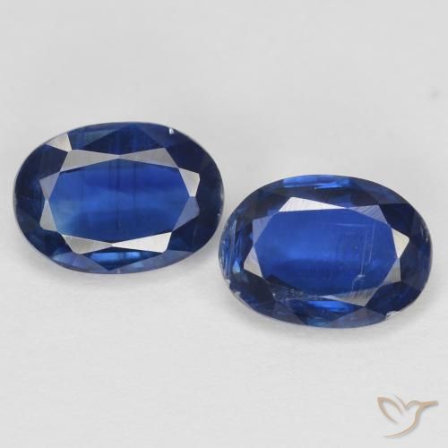 2.02ctw Naturale Blu navy Cianite, Ovale, SI