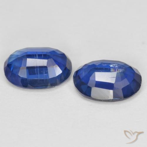 Gemme di Cianite Blu navy naturale da 2.02 ct, Ovale, SI